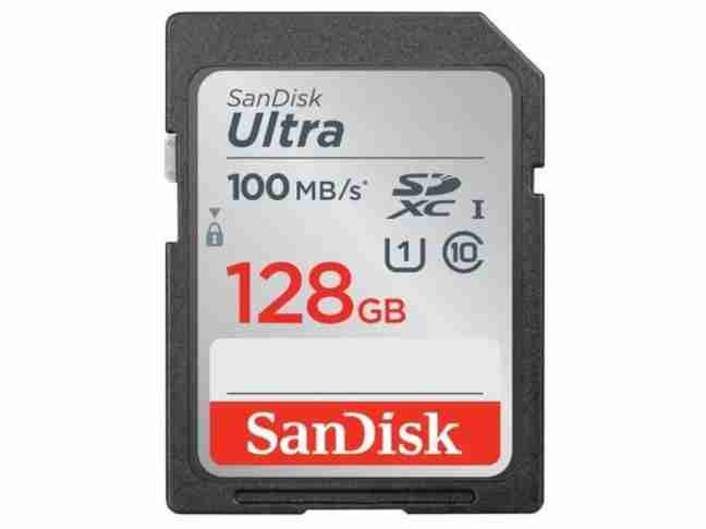 Карта памяти SanDisk 128 GB SDXC UHS-I Ultra (SDSDUNR-128G-GN6IN)