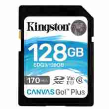 Карта памяти Kingston 128 GB SDXC class 10 UHS-I U3 Canvas Go! Plus (SDG3/128GB)