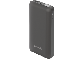 Внешний аккумулятор (Power Bank) Defender ExtraLife 16000S 16000mAh, 2.1A, LCDдисплей (83666)