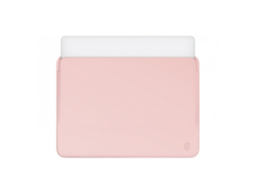 Чехол для ноутбука WiWU Case MacBook Air13/Pro13(2018) Skin Pro PU Leather Sleeve Pink