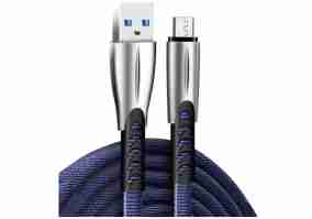 Кабель ColorWay USB-microUSB 2.4А 1м Blue (CW-CBUM011-BL)