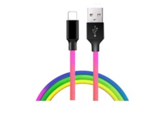 Кабель ColorWay USB-microUSB 2.4А 1м Multicolor (CW-CBUM017-MC)