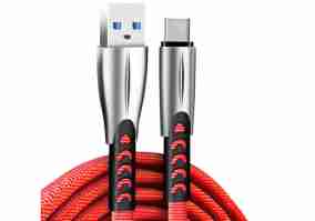 Кабель ColorWay USB-USB Type-C 2.4А 1м Red (CW-CBUC012-RD)