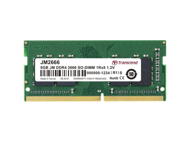 Модуль пам'яті Transcend 8 GB SO-DIMM DDR4 2666 MHz (JM2666HSG-8G)