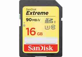 Карта памяти SanDisk 16 GB SDHC UHS-I U3 Extreme (SDSDXNE-016G-GNCIN)