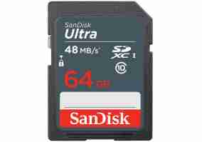 Карта памяти SanDisk 64 GB SDXC UHS-I Ultra (SDSDUNB-064G-GN3IN) УЦЕНКА