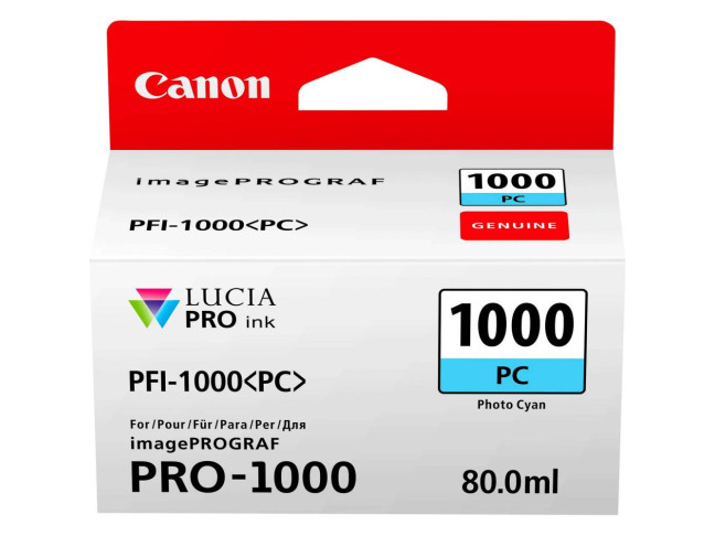 Струйный картридж Canon PFI-1000PC Photo Cyan (0550C001)