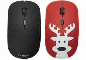 Беспроводная мышь со сменной панелью Canyon CND-CMSW401DR Black/Red Deer USB