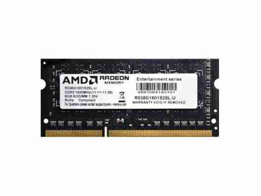 Модуль памяти AMD 8 GB SO-DIMM DDR3L 1600 MHz (R538G1601S2SL-U)