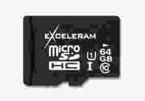 Карта памяти Exceleram 64 GB microSDXC class 10 UHS-I MSD6410