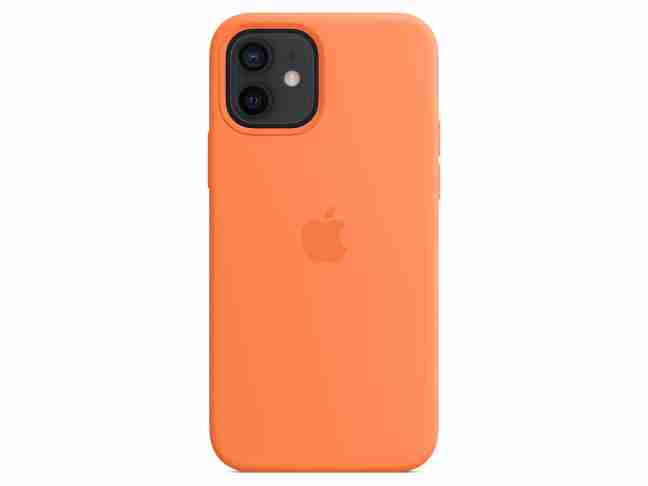 Чехол Apple Silicone Case for iPhone 12/12 Pro HQ Kumquat