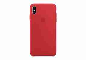 Чехол Apple Xs Max Silicone case original red