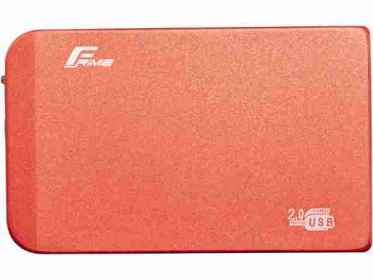 Внешний карман Frime для 2.5" SATA HDD/SSD Metal USB 2.0 Red (FHE63.25U20)