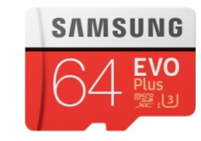 Карта памяти Samsung 64GB microSDXC UHS-I U3 R100/W20MB/s Evo Plus