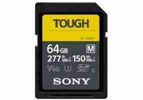 Карта памяти Sony 64GB SDXC C10 UHS-II U3 V60 Tough (SFM64T.SYM)