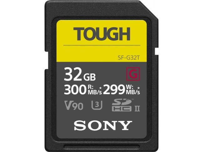 Карта пам'яті Sony 32GB SDHC C10 UHS-II U3 V90 Tough (SF32TG)