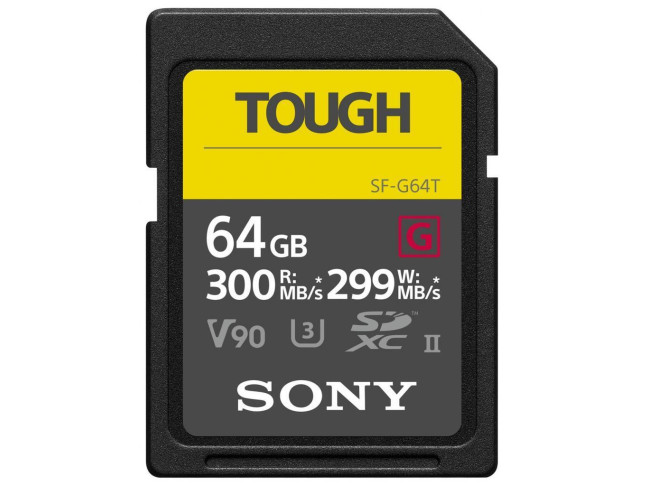 Карта памяти Sony 64GB SDXC C10 UHS-II U3 V90 Tough (SF64TG)