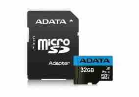 Карта памяти ADATA 32 GB microSDHC UHS-I Premier A1 + SD Adapter (AUSDH32GUICL10A1-RA1)