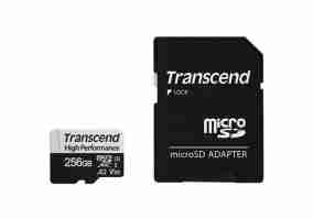 Карта пам'яті Transcend 256GB microSDXC C10 UHS-I U3 A2 + SD (TS256GUSD330S)