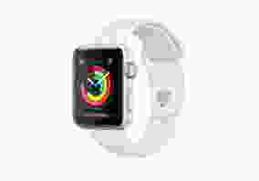 Смарт-часы Apple Watch  MTEY2, 38mm, Slv-Almn, White Sport Band