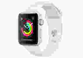 Смарт-годинник Apple Watch  MTF22, 42mm, Sillver Aluminum , White Sport Band, UA