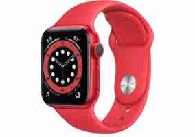Смарт-годинник Apple Watch Series 6 GPS 40mm (PRODUCT)RED Aluminum Case w. (PRODUCT)RED Sport B. (M00A3)