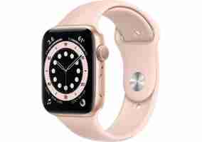 Смарт-часы Apple Watch Series 6 44mm Gold Aluminum Case with Pink Sand Sport Band (M00E3)