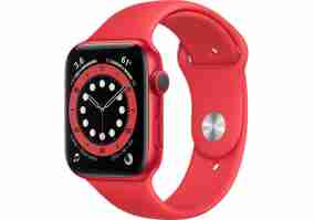 Смарт-часы Apple Watch Series 6 GPS 44mm (PRODUCT)RED Aluminum Case w. (PRODUCT)RED Sport B. (M00M3)