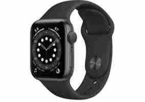 Смарт-годинник Apple Watch Series 6 40mm Space Gray Aluminum Case with Black Sport Band (MG133)