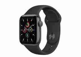 Смарт-часы Apple Watch SE 40mm Space Gray Aluminum Case with Black Sand Sport Band  (MYDP2)