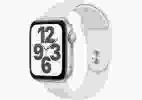 Cмарт-годинник Apple Watch SE GPS 44mm Silver Aluminum Case w. White Sport B. (MYDQ2)