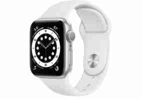 Смарт-годинник Apple Watch Series 6 GPS 40mm Silver Aluminum Case w. White Sport B. (MG283)