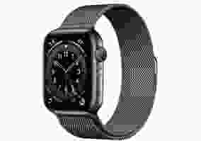 Смарт-годинник Apple Watch Series 6 GPS + Cellular, 44mm Graphite Stainless Steel Case with Graphite Milanese Loop (M07R3 | M09J3)
