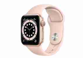 Смарт-годинник Apple Watch Series 6 40mm Gold Aluminum Case with Pink Sand Sport (MG123)