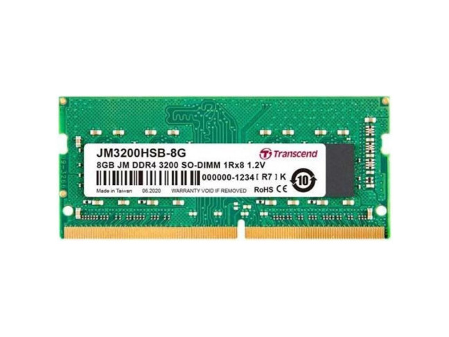 Модуль пам'яті Transcend 8 GB SO-DIMM DDR4 3200 MHz JetRam (JM3200HSB-8G)