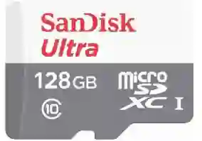 Карта пам'яті SanDisk 128 GB microSDHC UHS-I Ultra + SD adapter (SDSQUNR-128G-GN3MA)