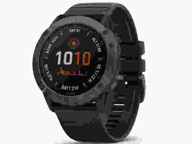 Смарт-годинник Garmin Fenix 6X Pro Solar Titanium Carbon Grey DLC with Black Band (010-02157-21)