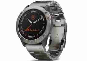 Смарт-часы Garmin Fenix 6X Pro Solar Edition Titanium with Vented Titanium Bracelet (010-02157-24/23)