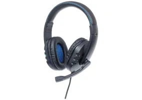 Гарнітура MANHATTAN Gaming Headset with LEDs Black/Blue (176088)