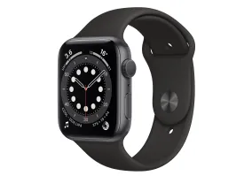 Розумний годинник Apple Watch Series 6 GPS 44mm Space Gray Aluminum Case w. Black Sport B. (M00H3)