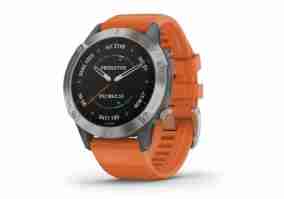 Спортивний годинник Garmin Fenix 6 Sapphire Titanium with Ember Orange Band (010-02158-13)