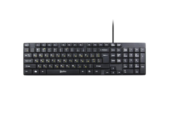 Клавіатура PIKO KB-005 Black (1283126472459)