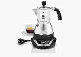 Гейзерная кофеварка Bialetti Moka Timer 3 TZ Silver