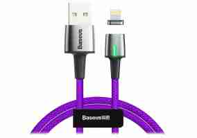 Кабель BASEUS Zinc Magnetic Cable USB For iP 2.4A 1m Purple (CALXC-A05)