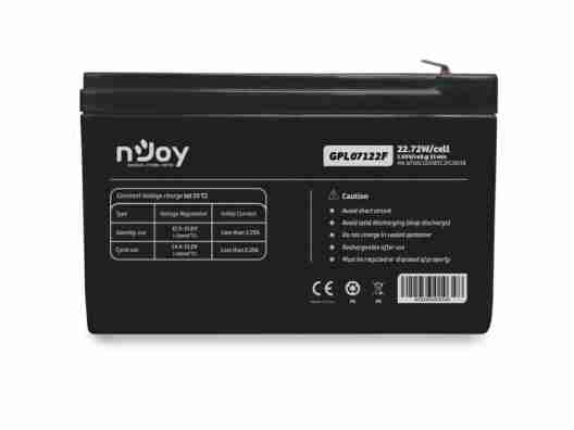 Аккумулятор для ИБП Njoy GPL07122F 12V (BTVACGUOBTC2FCN01B) VRLA