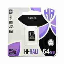 Карта пам'яті Hi-Rali 64 GB microSDXC class 10 UHS-I (HI-64GBSDCL10-00)