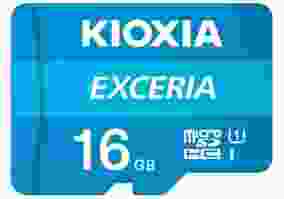 Карта памяти Kioxia 16 GB microSDHC Class 10 UHS-I + SD Adapter (LMEX1L016GG2)