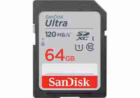 Карта памяти SanDisk 64 GB SDXC UHS-I Ultra (SDSDUN4-064G-GN6IN)