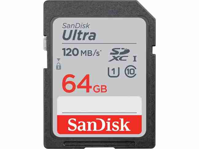 Карта памяти SanDisk 64 GB SDXC UHS-I Ultra (SDSDUN4-064G-GN6IN)