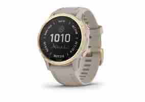 Смарт-годинник Garmin Fenix 6S Pro Solar Edition Light gold with light sand band (010-02409-11)